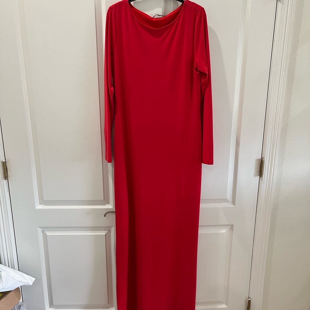 Gianni bini red gown worn once!
